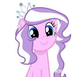 Size: 1280x1280 | Tagged: safe, artist:scienset, derpibooru import, edit, edited screencap, screencap, diamond tiara, g4, the last problem, redesign, simple background, transparent background