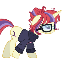 Size: 1280x1280 | Tagged: safe, artist:scienset, derpibooru import, edit, edited screencap, screencap, moondancer, g4, the last problem, redesign, simple background, transparent background