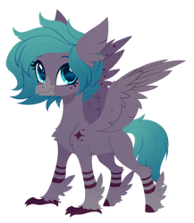 Size: 2420x2784 | Tagged: safe, artist:belka-sempai, derpibooru import, part of a set, oc, oc only, classical hippogriff, hippogriff, g4, classical hippogriffied, commission, female, hippogriffied, simple background, smiling, solo, species swap, transparent background, ych result