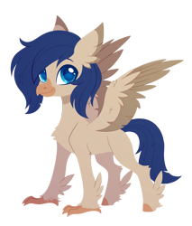 Size: 2420x2835 | Tagged: safe, artist:belka-sempai, derpibooru import, part of a set, oc, oc only, classical hippogriff, hippogriff, g4, classical hippogriffied, commission, hippogriffied, male, simple background, smiling, solo, species swap, transparent background, ych result