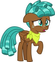 Size: 3000x3418 | Tagged: safe, artist:cloudy glow, derpibooru import, spur, pegasus, pony, g4, .ai available, female, filly, foal, simple background, solo, teenager, transparent background, vector