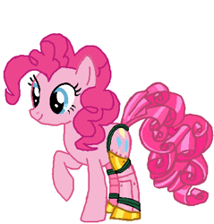 Size: 430x450 | Tagged: safe, artist:qjosh, derpibooru import, pinkie pie, earth pony, pony, robot, robot pony, g4, female, solo