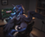 Size: 2048x1728 | Tagged: safe, ai content, derpibooru import, generator:pony diffusion v6 xl, generator:stable diffusion, machine learning generated, princess luna, alicorn, semi-anthro, g4, angry, anonymous prompter, chair, clothes, computer, desk, female, gamer luna, keyboard, mare, monitor, rear view, sitting, socks, solo, stellaris, stockings