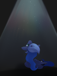 Size: 1596x2109 | Tagged: safe, artist:dusthiel, derpibooru import, princess luna, alicorn, pony, g4, atg 2024, light, newbie artist training grounds, solo