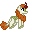 Size: 32x32 | Tagged: safe, artist:cupute, derpibooru import, autumn blaze, kirin, g4, animated, commission, digital art, gif, pixel animation, pixel art, png, simple background, solo, transparent background, ych result