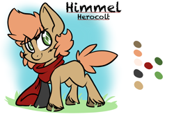 Size: 2388x1668 | Tagged: safe, artist:steelsoul, derpibooru import, oc, oc only, oc:himmel, earth pony, pony, colored, colt, earth pony oc, foal, male, reference sheet, solo