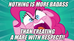 Size: 888x499 | Tagged: safe, derpibooru import, edit, edited screencap, screencap, pinkie pie, g4, pinkie pride, borderlands 2, caption, image macro, imgflip, meme, ragey pie, text, vulgar, yelling