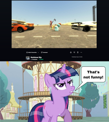 Size: 1442x1620 | Tagged: safe, twilight sparkle, unicorn twilight, pony, unicorn, g4, magical mystery cure, angry, anti-harejules, cringe, deviantart, meme, unamused, unfunny