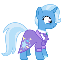 Size: 1280x1280 | Tagged: safe, artist:scienset, derpibooru import, edit, edited screencap, screencap, trixie, unicorn, g4, the last problem, bow, female, horn, mare, older, older trixie, simple background, smiling, solo, transparent background