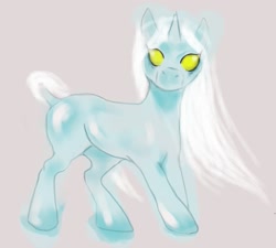 Size: 2000x1800 | Tagged: safe, derpibooru import, oc, ghost, ghost pony, undead, blue, concept art, golden eyes, practice, simple, white hair