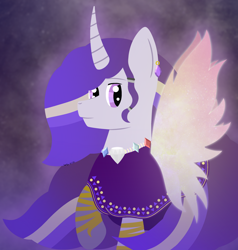 Size: 2206x2320 | Tagged: safe, artist:kosmiktym, derpibooru import, oc, oc only, alicorn, pony, solo