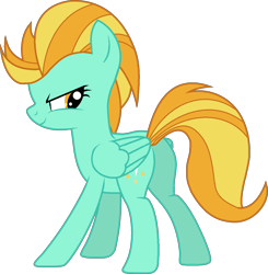 Size: 1282x1306 | Tagged: safe, artist:stephen-fisher, derpibooru import, lightning dust, pegasus, pony, g4, female, mare, simple background, smiling, solo, transparent background