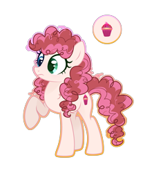 Size: 2870x3215 | Tagged: safe, artist:amago9, derpibooru import, oc, oc only, oc:cupcake dream, earth pony, pony, base used, curly hair, curly mane, curly tail, earth pony oc, eyelashes, female, frown, heterochromia, long eyelashes, looking down, mare, offspring, outline, parent:cheese sandwich, parent:pinkie pie, parents:cheesepie, pink coat, pink mane, pink tail, raised hoof, raised leg, simple background, solo, standing, tail, transparent background, two toned mane, two toned tail