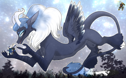 Size: 1920x1200 | Tagged: safe, artist:brainiac, derpibooru import, oc, oc:aeon, oc:yggdrasil uriel, draconequus, hybrid, original species, pony, artfight, draconequus oc, final fantasy, final fantasy xiv, male, ponified, rabbit pony, species swap, stallion, viera pony