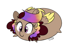 Size: 1038x686 | Tagged: safe, artist:taurson, derpibooru import, oc, oc only, oc:hors, bean pony, folded wings, potato pony, simple background, solo, transparent background, wings