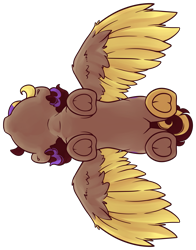 Size: 3083x3936 | Tagged: safe, artist:midnightpremiere, derpibooru import, oc, oc only, oc:hors, pegasus, colored wings, frog (hoof), from below, multicolored wings, solo, spread wings, standing, underhoof, wings