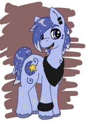 Size: 3120x4160 | Tagged: safe, artist:mystic bolt, derpibooru import, oc, oc only, oc:lazuli wish, crystal pony, pony, crystal pony oc, male, simple background, solo, stallion