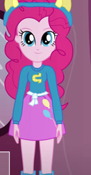 Size: 490x936 | Tagged: safe, artist:qbert2kcat, derpibooru import, pinkie pie, equestria girls, g4, clothes, shirt, skirt, solo, sweater