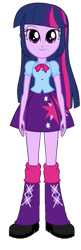 Size: 325x1006 | Tagged: safe, artist:qbert2kcat, derpibooru import, twilight sparkle, equestria girls, g4, background removed, boots, clothes, high heel boots, shirt, shoes, simple background, skirt, solo, transparent background