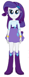 Size: 419x1097 | Tagged: safe, artist:qbert2kcat, derpibooru import, rarity, equestria girls, g4, background removed, belt, boots, clothes, high heel boots, shirt, shoes, simple background, skirt, solo, transparent background