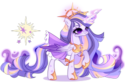 Size: 3000x2000 | Tagged: safe, artist:just-silvushka, derpibooru import, oc, oc only, alicorn, pony, g4, adoptable, alicorn oc, big eyes, bipedal, blushing, clothes, coat markings, colored eyebrows, concave belly, crown, cutie mark, ethereal mane, ethereal tail, eyelashes, eyeshadow, facial markings, female, frilly skirt, glowing, glowing horn, halo, hoof shoes, horn, jewelry, long eyelashes, long hair, long horn, long legs, long mane, long tail, magic, magical lesbian spawn, makeup, mare, multicolored mane, multicolored tail, next generation, nose blush, offspring, parent:princess celestia, parent:twilight sparkle, parents:twilestia, peytral, princess shoes, purple blush, purple coat, purple eyes, purple eyeshadow, purple fur, purple magic, purple skirt, raised hoof, raised leg, reference sheet, regalia, shiny eyes, simple background, skirt, slender, smiling, solo, sparkly mane, sparkly tail, standing, star (coat marking), star mark, stars, straight mane, straight tail, striped mane, striped tail, tail, thin, transparent background, unicorn horn, unnamed oc, white sclera, wings