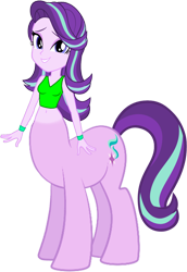 Size: 1000x1452 | Tagged: safe, artist:invisibleink, artist:tylerajohnson352, derpibooru import, starlight glimmer, centaur, ponytaur, taur, equestria girls, g4, beautiful, centaurified, cute, hooves, simple background, solo, species swap, tail, transparent background, white sclera