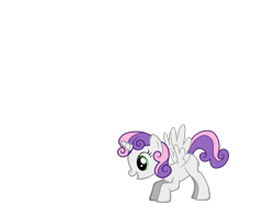 Size: 830x650 | Tagged: safe, artist:fimphiliacs, derpibooru import, sweetie belle, alicorn, pony, pony creator, g4, alicornified, female, filly, foal, pegasus wings, race swap, simple background, solo, sweetiecorn, transparent background, wings