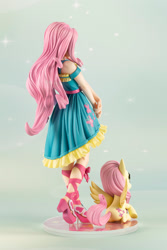 Size: 667x1000 | Tagged: safe, derpibooru import, fluttershy, human, pegasus, pony, g4, female, human ponidox, humanized, kotobukiya, kotobukiya fluttershy, rear view, self paradox, self ponidox