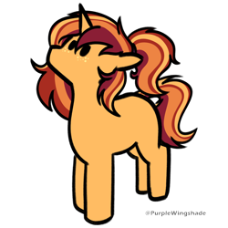 Size: 3000x3000 | Tagged: safe, artist:purple wingshade, derpibooru import, part of a set, oc, oc only, oc:autumnal harvest, pony, unicorn, horn, simple background, solo, transparent background