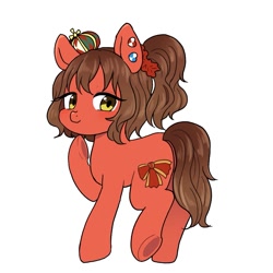 Size: 1199x1199 | Tagged: safe, artist:ayahana, derpibooru import, earth pony, pony, anime, aston machan, crossover, female, ponified, simple background, solo, species swap, uma musume pretty derby, white background