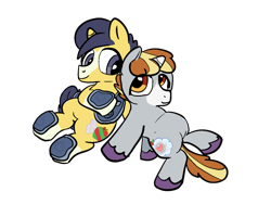 Size: 2160x1620 | Tagged: safe, artist:felixmcfurry, derpibooru import, oc, oc only, oc:candy apple, oc:candy apple (felixmcfurry), oc:rough'n'tumble, pony, unicorn, brothers, colt, duo, felixverse, foal, horn, looking at each other, looking at someone, magical lesbian spawn, male, next generation, not shipping, offspring, parent:apple bloom, parent:sweetie belle, parents:sweetiebloom, siblings, simple background, smiling, smiling at each other, transparent background, unshorn fetlocks