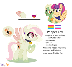 Size: 600x553 | Tagged: safe, artist:selenaede, derpibooru import, oc, oc:pepper fox, pegasus, pony, base used, brown eyes, choker, colored wings, colored wingtips, crossverse (nightlightapocalypse), ear piercing, earring, eyeshadow, female, jewelry, magical lesbian spawn, makeup, mare, multisexual pride flag, offspring, pansexual pride flag, parent:aunt holiday, parent:auntie lofty, parents:lofty day, pegasus oc, piercing, pink eyeshadow, pride, pride flag, simple background, transparent background, unshorn fetlocks, wings