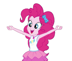 Size: 761x647 | Tagged: safe, artist:blockslikepl, derpibooru import, edit, edited screencap, screencap, pinkie pie, human, equestria girls, g4, background removed, female, not a vector, simple background, solo, transparent background