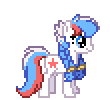 Size: 110x100 | Tagged: safe, artist:botchan-mlp, artist:zeka10000, derpibooru import, oc, oc only, oc:marussia, pony, braid, desktop ponies, digital art, female, mare, nation ponies, pixel art, ponified, russia, simple background, solo, species swap, sprite, standing, transparent background