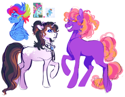 Size: 1978x1528 | Tagged: safe, artist:cactiflowers, derpibooru import, oc, oc only, earth pony, pegasus, pony, unicorn, earth pony oc, horn, pegasus oc, solo, unicorn oc