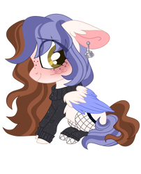 Size: 1280x1586 | Tagged: safe, artist:dilfistic, derpibooru import, oc, oc:ari skye, pegasus, pony, chibi, clothes, female, hoodie, mare, simple background, solo, sweater, transparent background, two toned mane