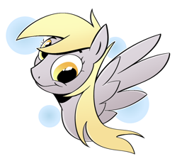 Size: 992x901 | Tagged: safe, artist:cookieboy011, derpibooru import, derpy hooves, pegasus, pony, g4, cute, happy, simple background, solo, white background