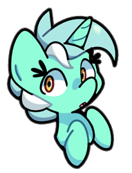 Size: 686x900 | Tagged: safe, artist:kindakismet, derpibooru import, lyra heartstrings, pony, unicorn, g4, bust, horn, portrait, simple background, solo, transparent background