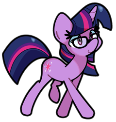 Size: 861x900 | Tagged: safe, artist:kindakismet, derpibooru import, sci-twi, twilight sparkle, pony, unicorn, g4, backwards cutie mark, equestria girls ponified, glasses, horn, ponified, simple background, smiling, solo, species swap, transparent background, unicorn sci-twi