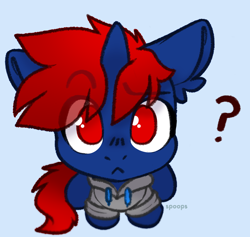 Size: 1830x1737 | Tagged: safe, artist:spoopygander, derpibooru import, oc, oc only, pony, unicorn, commission, ear fluff, ears, eye clipping through hair, eyebrows, eyebrows visible through hair, horn, looking at you, question mark, simple background, solo, ych result