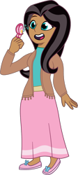 Size: 576x1283 | Tagged: safe, artist:prixy05, derpibooru import, fluttershy, butterfly, human, g4, clothes, dark skin, dress, female, human coloration, humanized, simple background, solo, transparent background