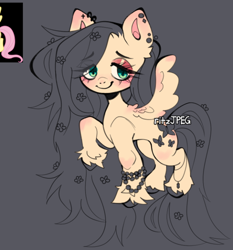 Size: 640x687 | Tagged: safe, artist:ritzjpeg, derpibooru import, fluttershy, pegasus, pony, g4, female, mare, sketch, solo, wip