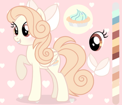 Size: 1423x1220 | Tagged: safe, artist:cstrawberrymilk, derpibooru import, oc, oc only, oc:meringue pie, pegasus, pony, bow, female, hair bow, mare, reference sheet, solo