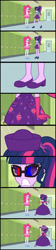 Size: 1920x8640 | Tagged: safe, artist:cartoonmasterv3, derpibooru import, pinkie pie, sci-twi, twilight sparkle, human, undead, zombie, choose your own ending, equestria girls, g4, stressed in show, stressed in show: pinkie pie, alternate ending, alternate universe, british, clothes, comic, dress, food, infected, lockers, long dress, long skirt, sci-twi skirt, skirt, tea