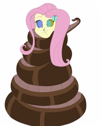 Size: 3277x4096 | Tagged: safe, alternate version, artist:hiromasayoshi, derpibooru import, fluttershy, human, snake, equestria girls, g4, alternate, butterfly hairpin, coils, female, gulp, hypno eyes, hypnoshy, hypnosis, hypnotized, kaa eyes, simple background, solo, squeeze, squeezing, white background, wrapped snugly, wrapped up