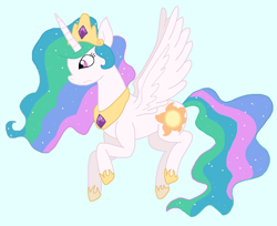 Size: 1858x1517 | Tagged: safe, artist:cmara, derpibooru import, princess celestia, alicorn, g4, female, jewelry, regalia, solo