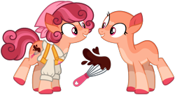 Size: 2268x1243 | Tagged: safe, artist:strawberry-spritz, derpibooru import, oc, earth pony, pony, clothes, female, magical lesbian spawn, mare, offspring, parent:cup cake, parent:posey shy, shirt, simple background, solo, transparent background