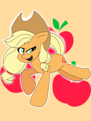 Size: 3000x4000 | Tagged: safe, artist:trinitykitsunefury14, derpibooru import, applejack, earth pony, g4, cutie mark, cutie mark background, female, solo