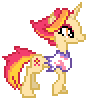 Size: 86x98 | Tagged: safe, artist:jaye, derpibooru import, fire flare, pony, g4, animated, desktop ponies, digital art, pixel art, side view, simple background, solo, sprite, transparent background, trotting, walk cycle, walking