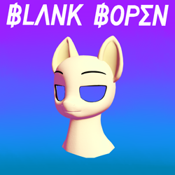 Size: 1040x1040 | Tagged: safe, artist:mosssong, derpibooru import, pony, album cover, album parody, blank banshee, gradient background, no eyes, open pony, parody, second life, solo, text